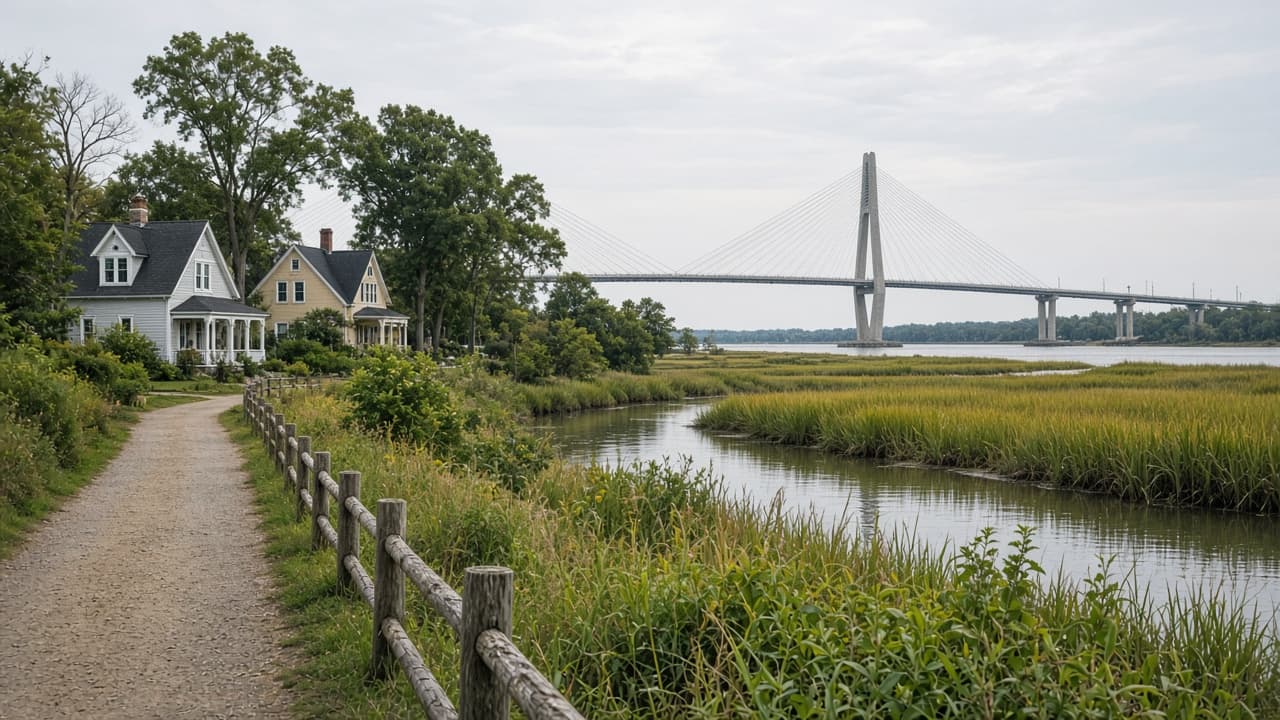 River marsh and meadow
