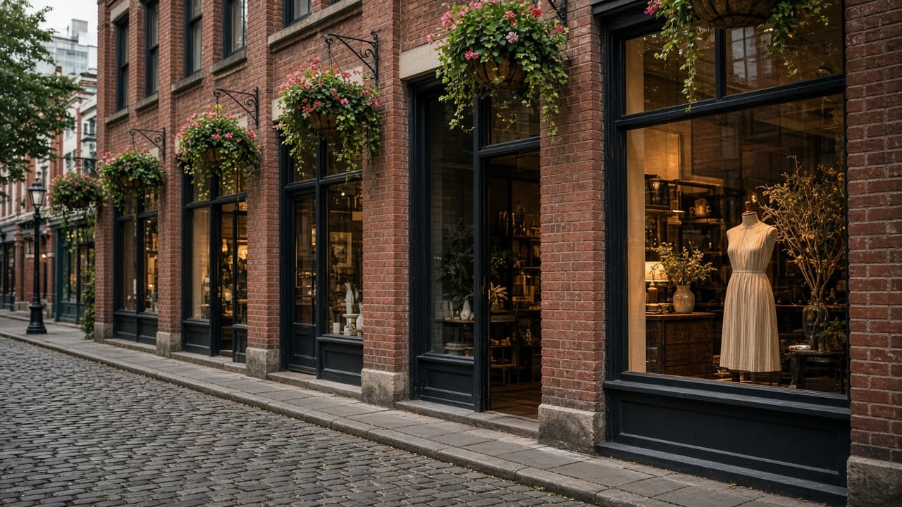 Historic shopping street