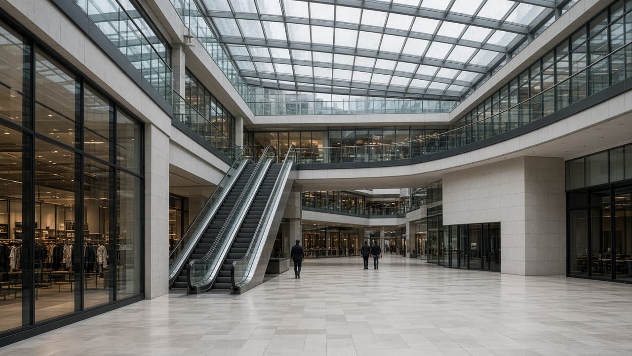 Contemporary indoor civic architecture