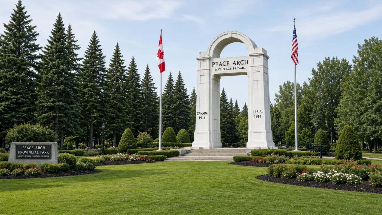 Formal park gardens