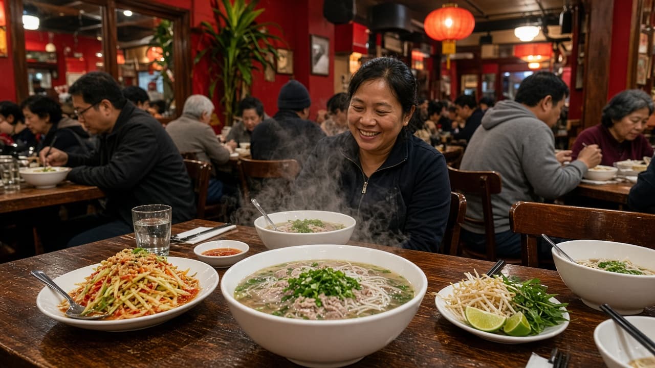 Southeast Asian noodle soup