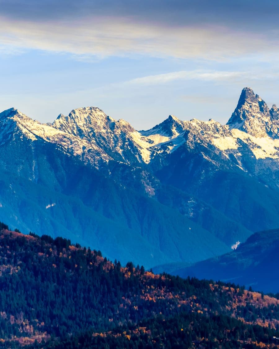 Forest lake in the Fraser Valley