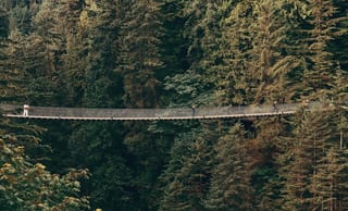 Capilano Suspension Bridge spanning a rainforest canyon