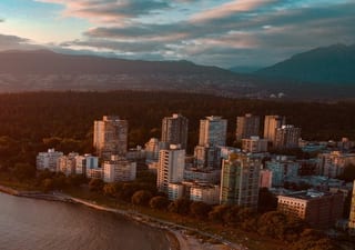 Sunset over English Bay