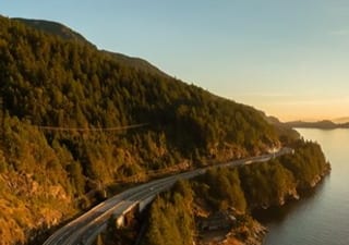 Lions Gate Bridge and the North Shore mountains