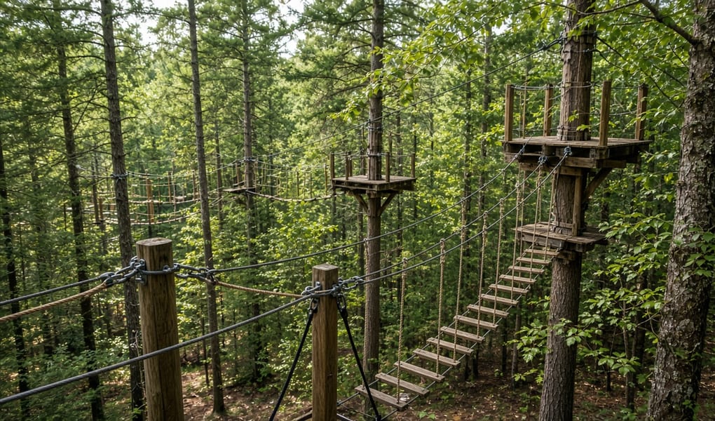 Forest adventure course