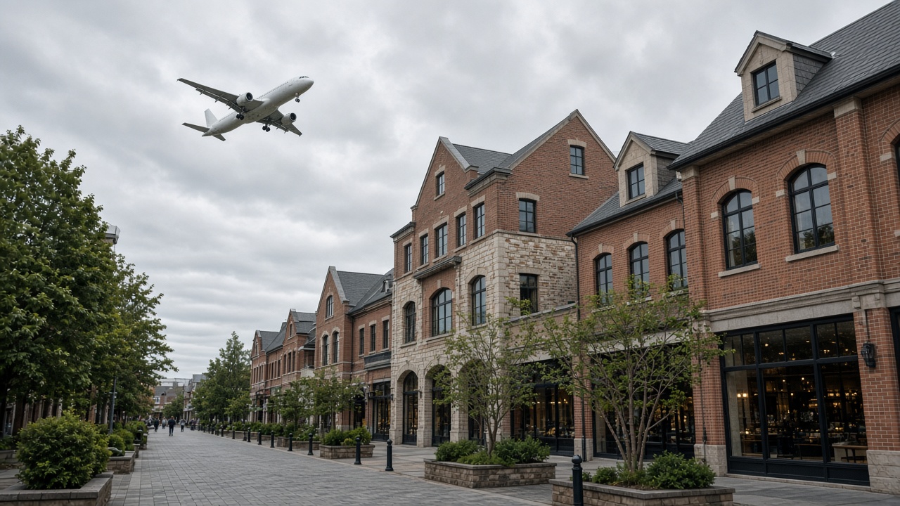 Open-air retail village architecture