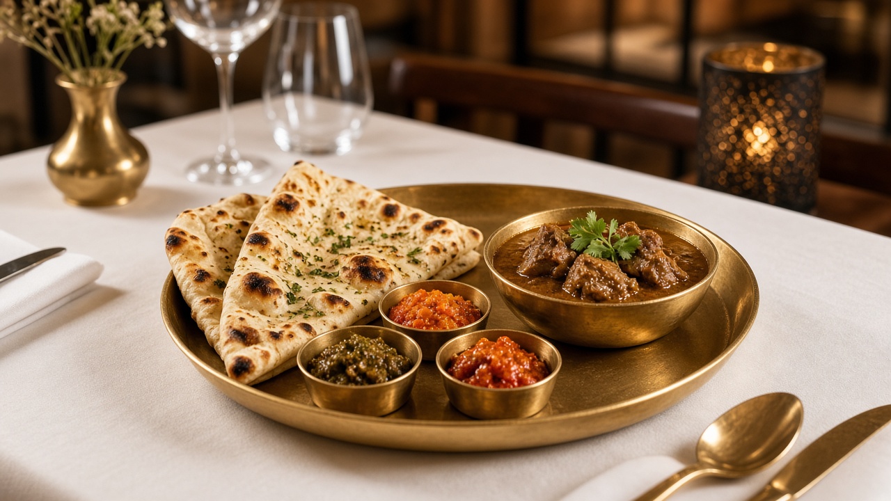 Colourful plated dishes