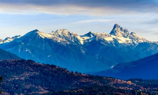 Forest lake in the Fraser Valley
