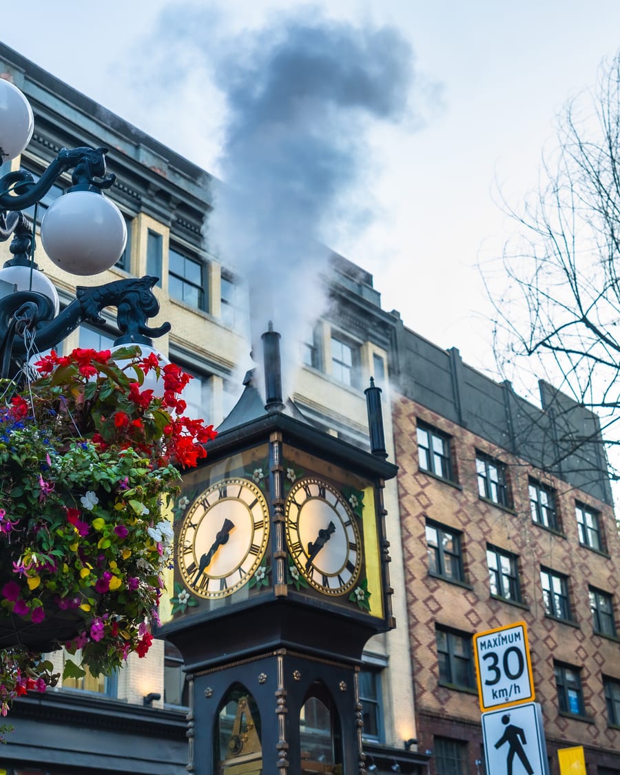 Historic brick street in Gastown