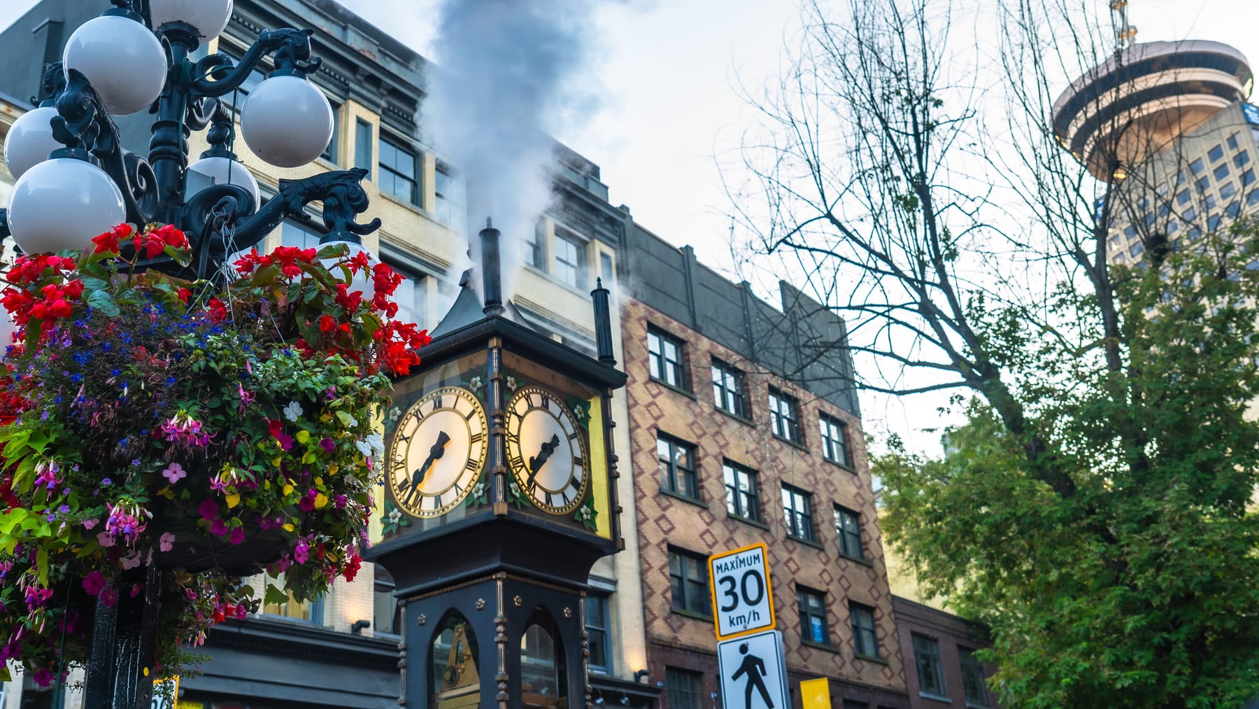 Historic brick street in Gastown