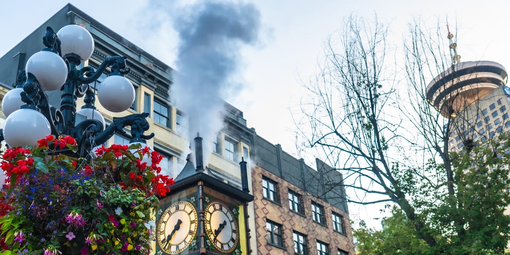Historic brick street in Gastown