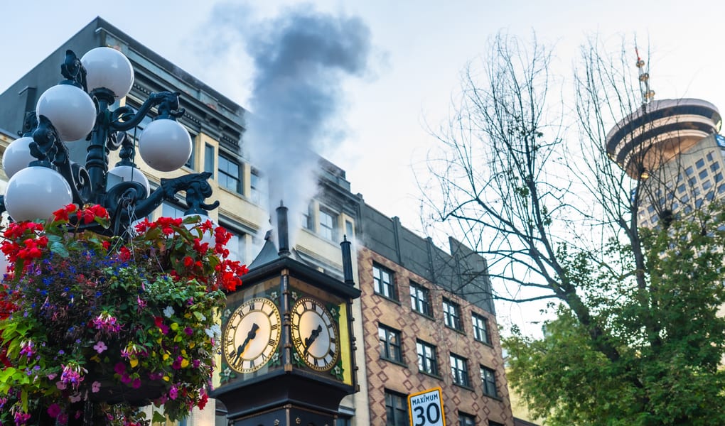 Historic brick street in Gastown