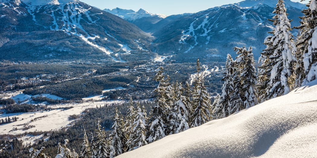 Snowy alpine terrain