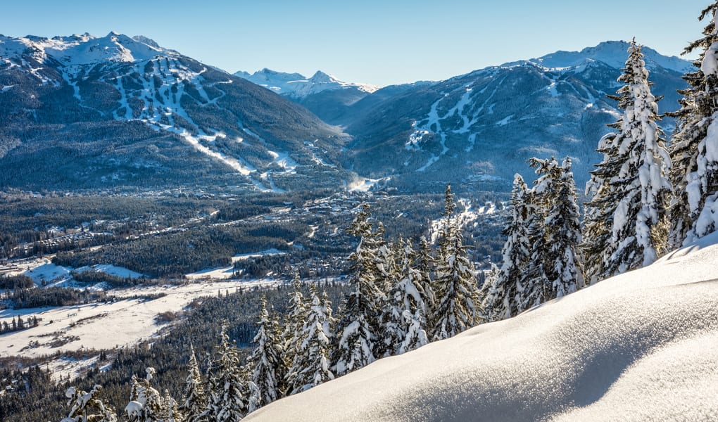 Snowy alpine terrain
