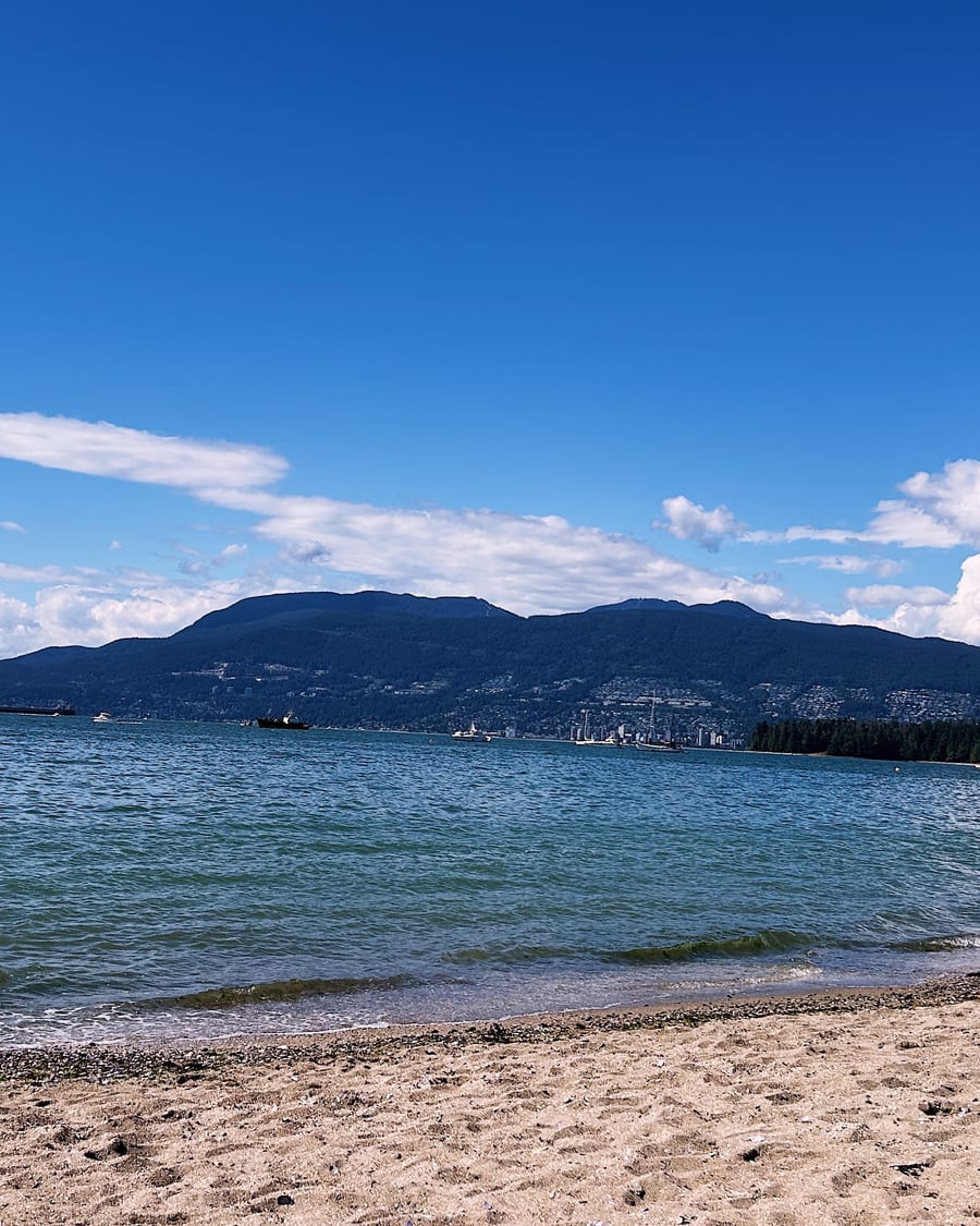 Beach stretching toward the horizon