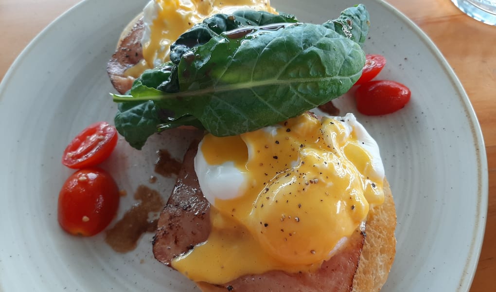 A table of brunch dishes