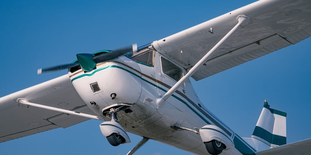 Historic aircraft and open sky
