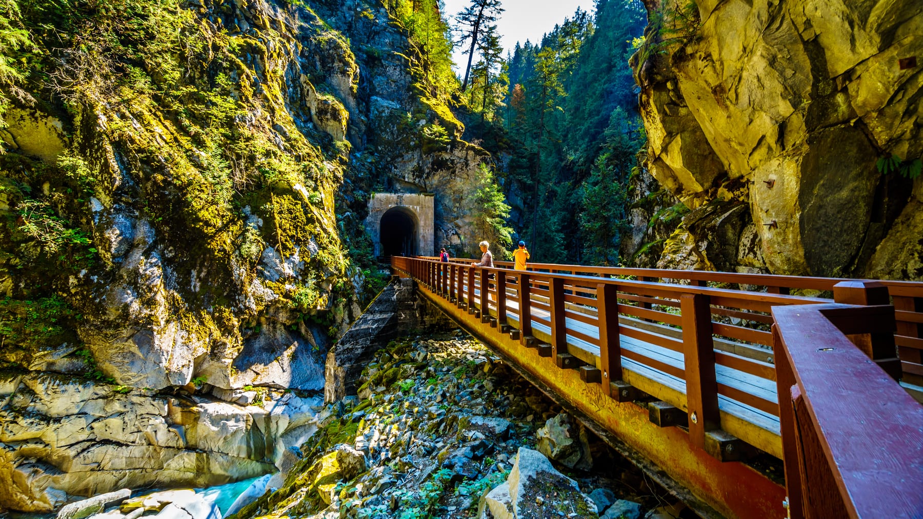 Granite canyon walls