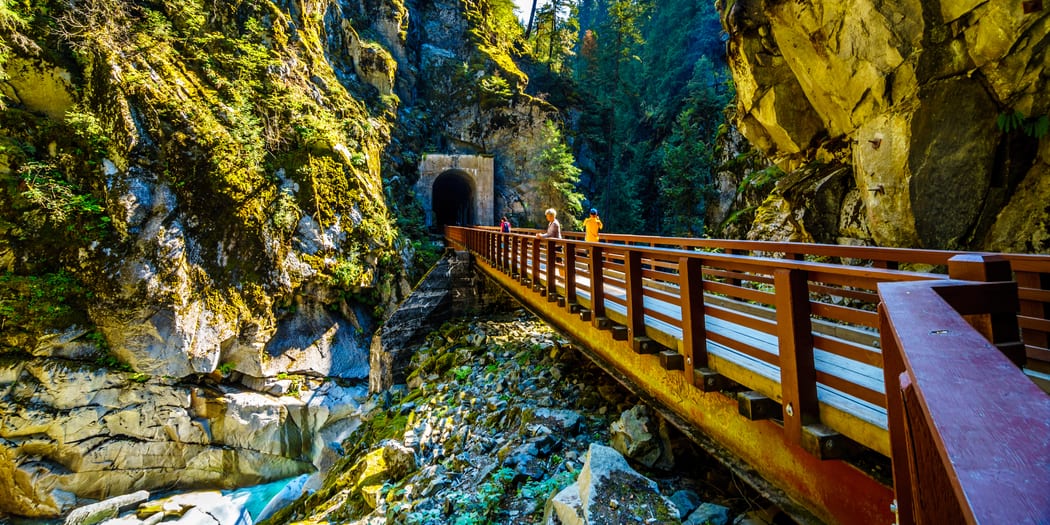 Granite canyon walls