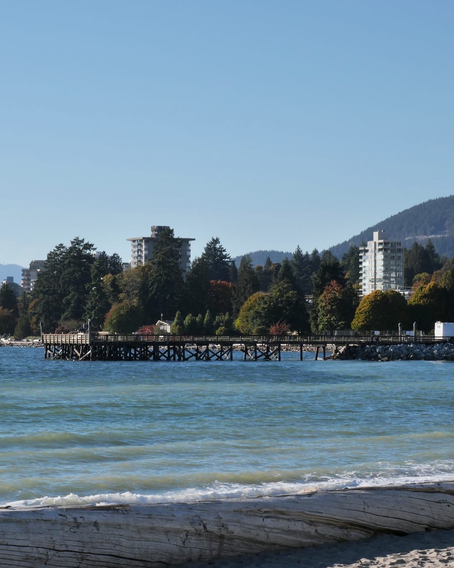 Waterfront park and beach