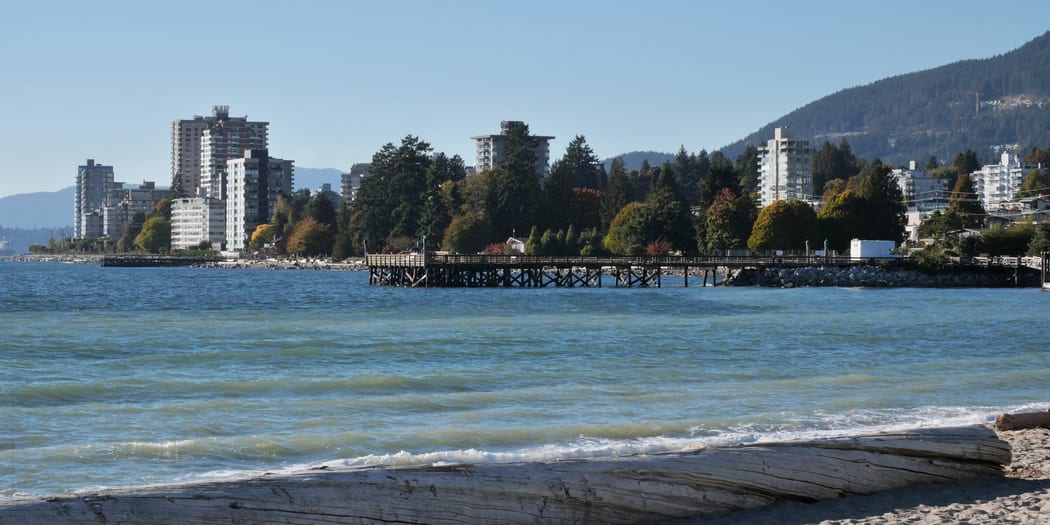 Waterfront park and beach
