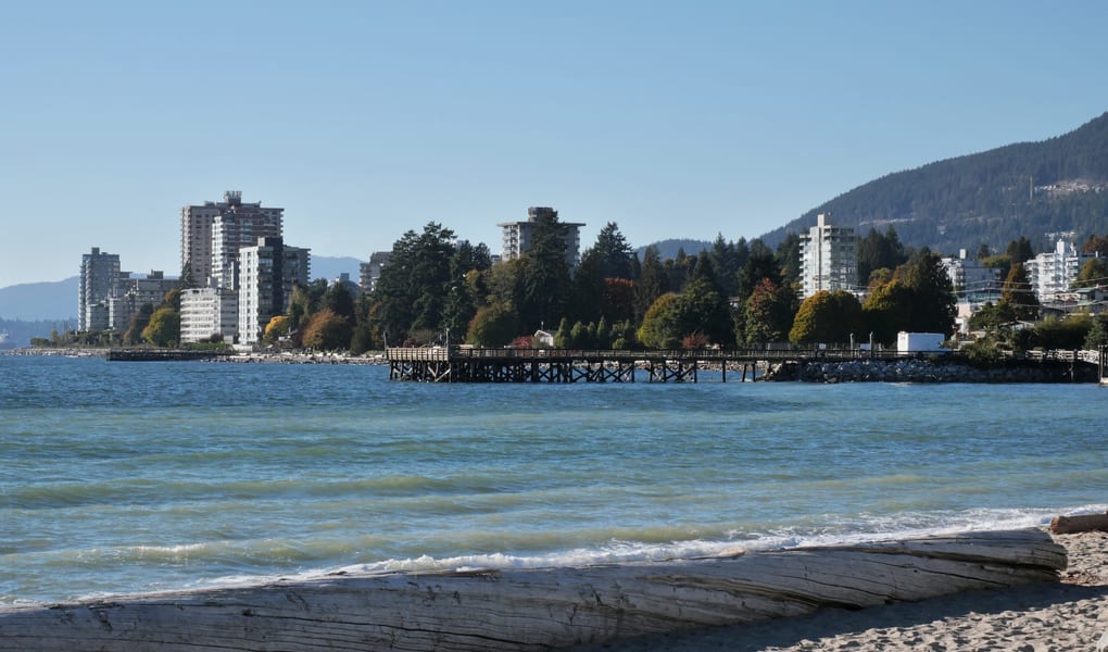 Waterfront park and beach